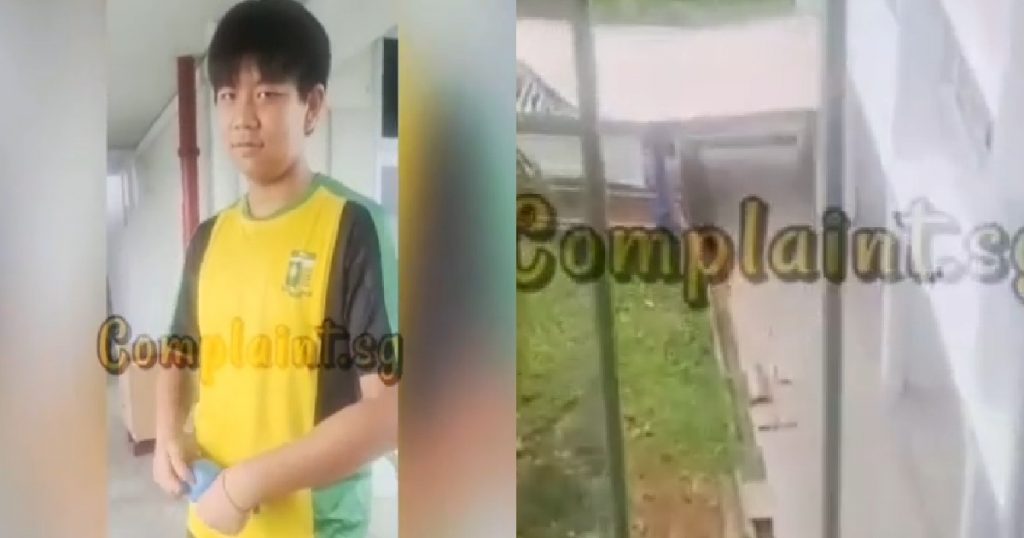YOUNG PUNK THROW WATER BALLOON DOWN FROM HDB TO SHOW THAT HE IS YOUNG PUNK THROW WATER BALLOON DOWN FROM HDB TO SHOW THAT HE IS