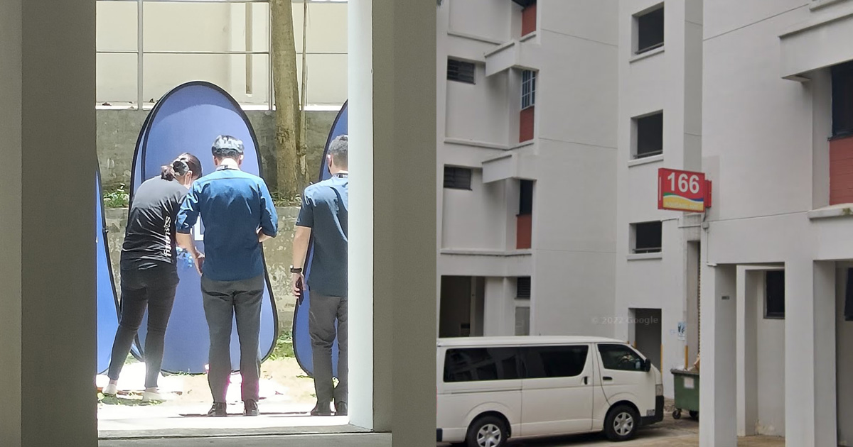 BODY OF BABY FOUND AT FOOT OF HOUGANG HDB , 18 Y.O GIRL UNDER INVESTIGATION