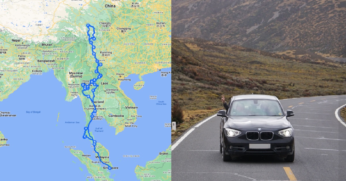 S PORE MAN DROVE A WHOPPING 11 000KM FROM S PORE ALL THE WAY TO CHINA