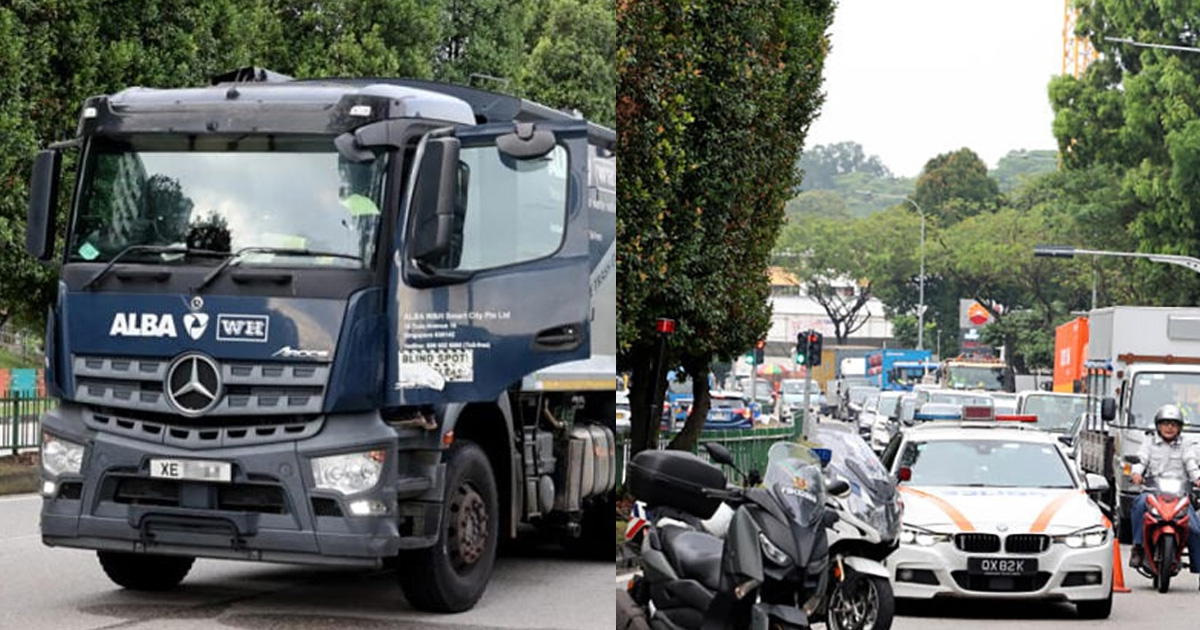 MOTORCYCLIST KILLED ON THE SPOT AFTER GETTING HEAD RUN OVER BY TRUCK