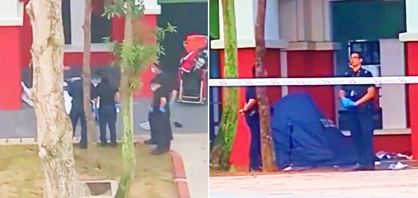 25-Year-Old Man Found Dead At Foot Of Sembawang HDB Block, Blue Tent