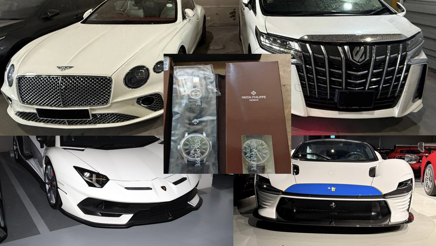 3 S'POREAN ARRESTED FOR MONEY LAUNDERING: S$500M, CARS & WATCHES SEIZED