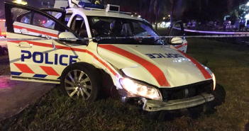Singapore Drug Trafficker BUSTED After Banging In Road Block Singapore Drug Trafficker BUSTED After Banging In Road Block