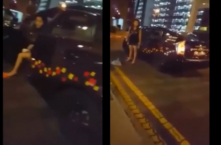 Crazy PRC Shouting Middle Of Night Refusing To Leave Taxi