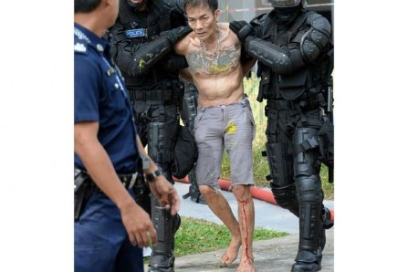 Singapore Man Resist Arrest For 13 Hours