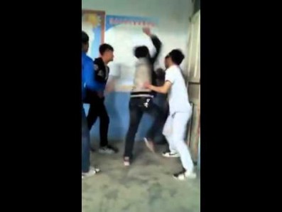 PRC Teacher Fighting With Students… Becomes Brawl(Video)