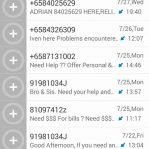 List of harassing loan shark sms numbers to block. 5