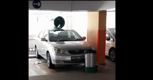 Someone Placed Rubbish Bin On Top Of Car. Revenge Or Prank?