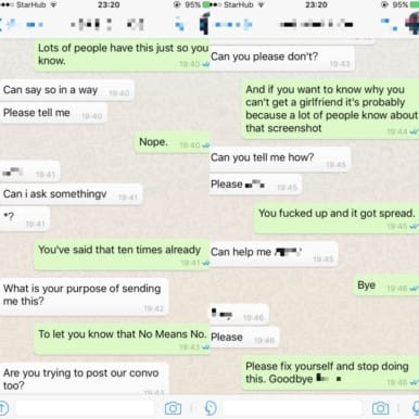 Desperate Singapore man tried to ask random NUS girls for sex