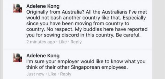 Asshole Insults Singapore, Get Fired In 24Hours 2