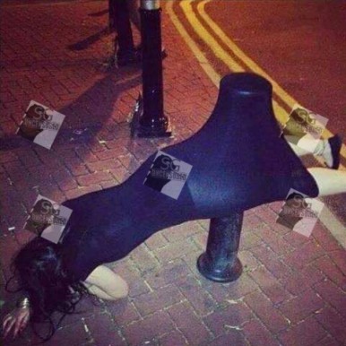 Drunk Korean Girl Saved By Her Skirt