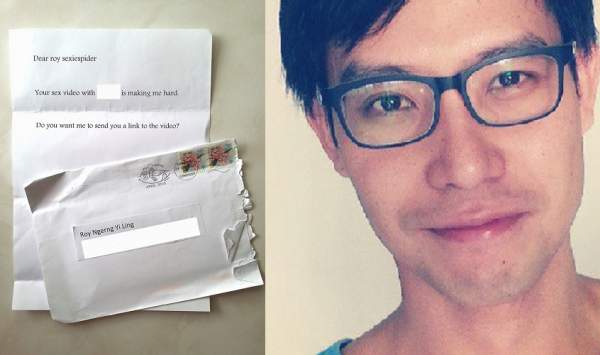Unknown Supporter Threatens Roy Ngerng With SEX TAPE updates