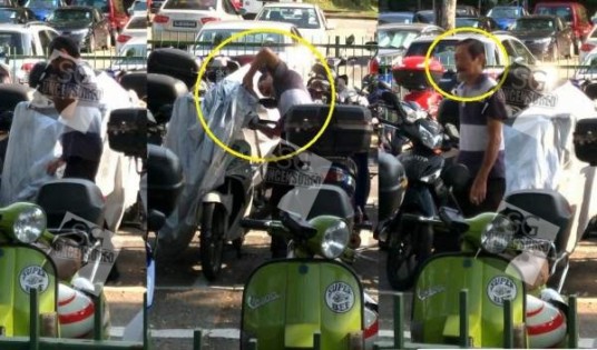 Man stealing cash card at carpark