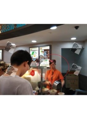 PRC Auntie sneeze in soup and serve customer