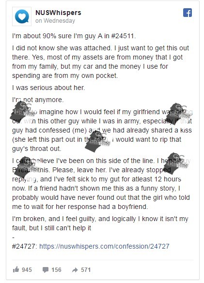 NUS Whisper, Law Student Speaks Out And Leaves The Gold Digger