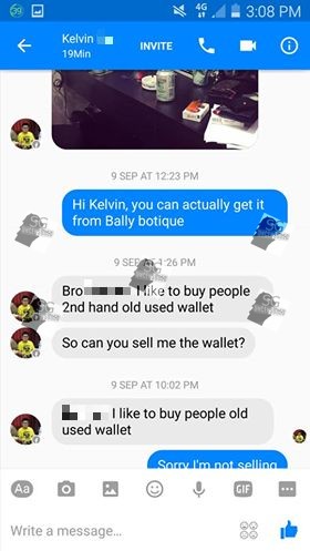 Weird Guy Like Used Old Wallet From Handsome Guy