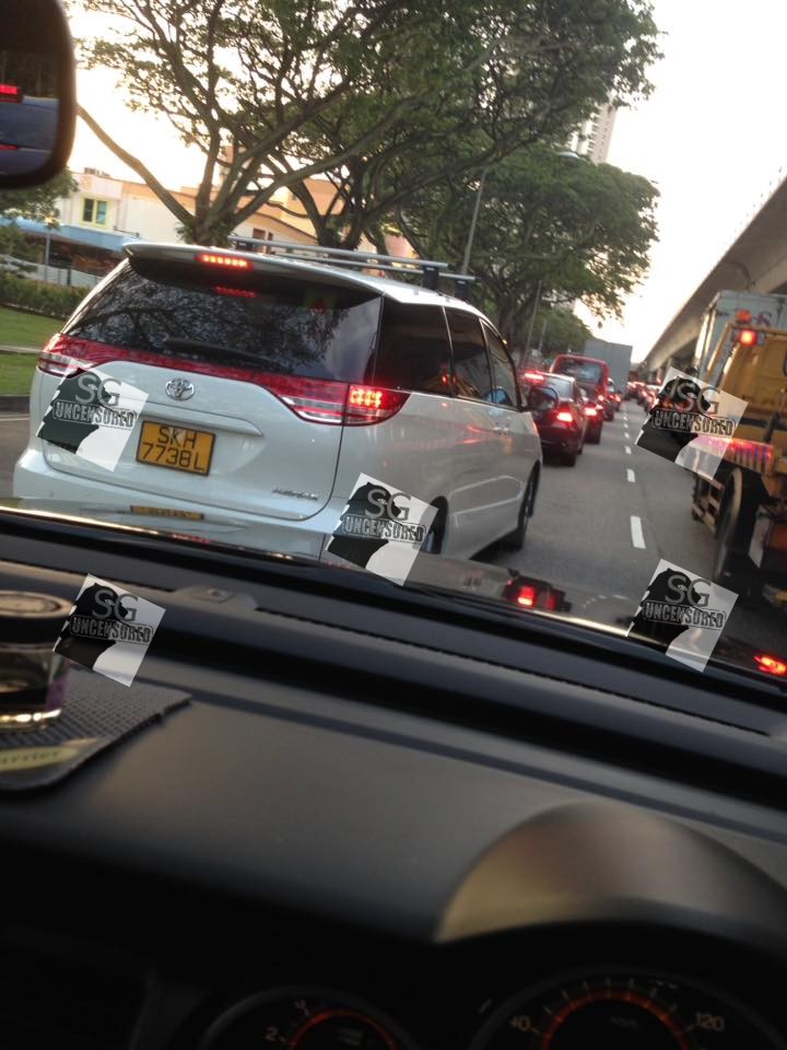 Aggressive Driver SKH7738L. Middle Finger All Come out. BEWARE!