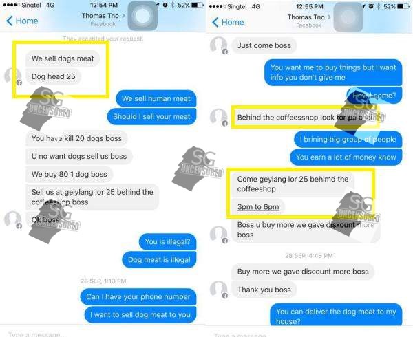 Geylang Lorong 25 Selling Dog Meat