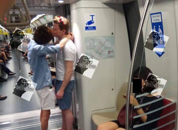 Gay Couple Kissing In MRT. Homophobic Mother Complains!