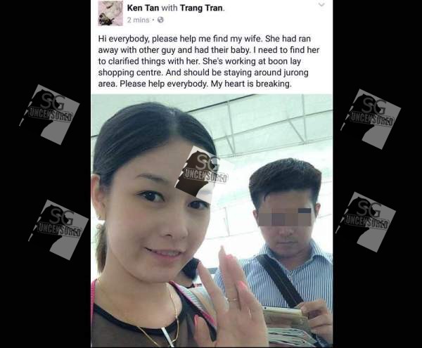 Singapore man Vietnamese wife run away with other guy