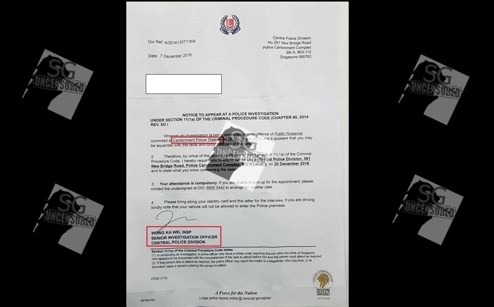 Fake Police Letters Ask U REPORT TO POLICE STATION! Please Beware!!!