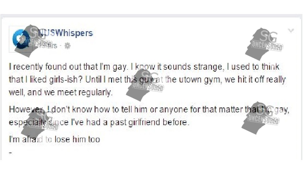 “I recently found out that I’m gay. I used to think that I liked girls-ish? Until I met this guy”