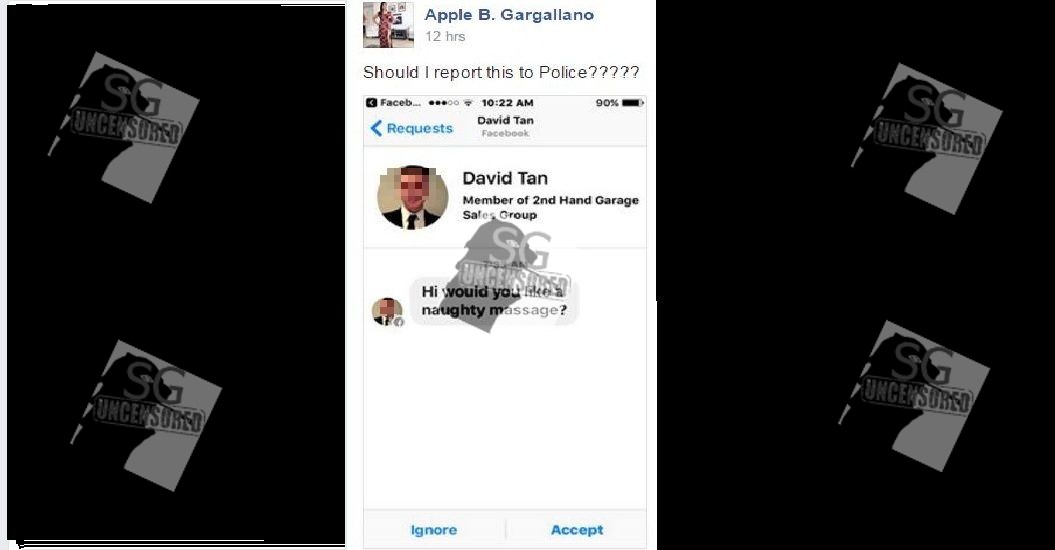 Sexual Harassment On 2nd Hand Garage Sale FB Page