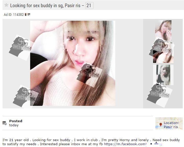 Singapore Girl Got Sabotage “Looking For F Buddy” Ad posted online