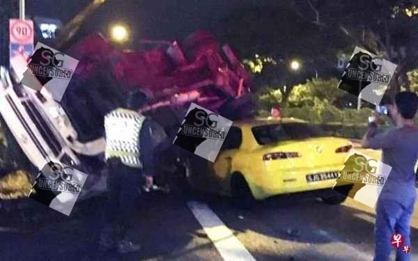 Alfa Romeo Crashed Lorry Till It Flip Over