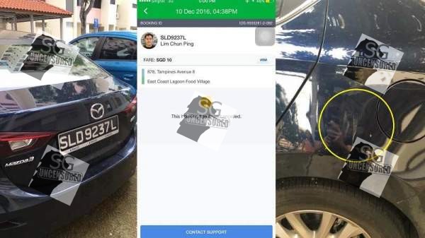 “Worst mother fu*king grab driver I’ve ever experienced. accused me scratch his car”