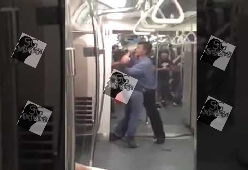 Singapore MRT Uncles Fighting “Mai Gah LimBei KPKB” (Video)