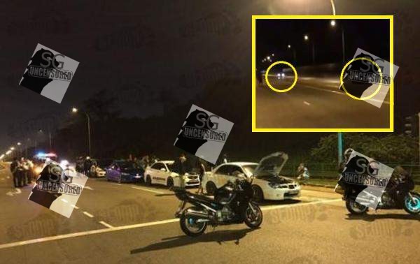 Night Car Racers Ambush By Police At Lim Chu Kang