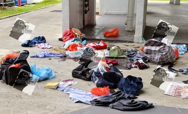 Quarrel Between Mother and Son at jurong leads to high rise dumping