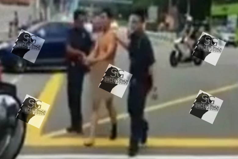 Siao Lang Naked In Bus At Seng Kang Arrested By Police
