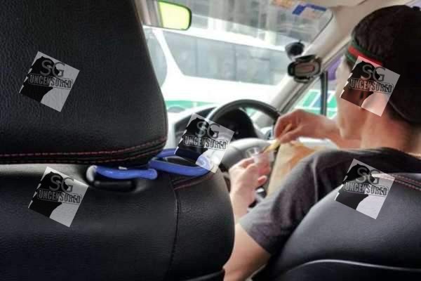 Uber Driver Enjoying MacDonald Fries With Curry Sauce While sending me