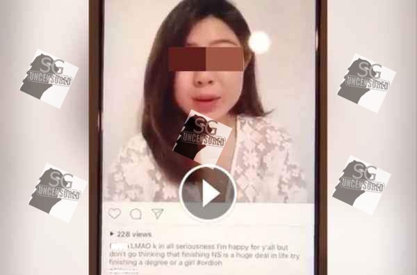 Singapore Girl Said Guy Go NS Is Nothing!!!