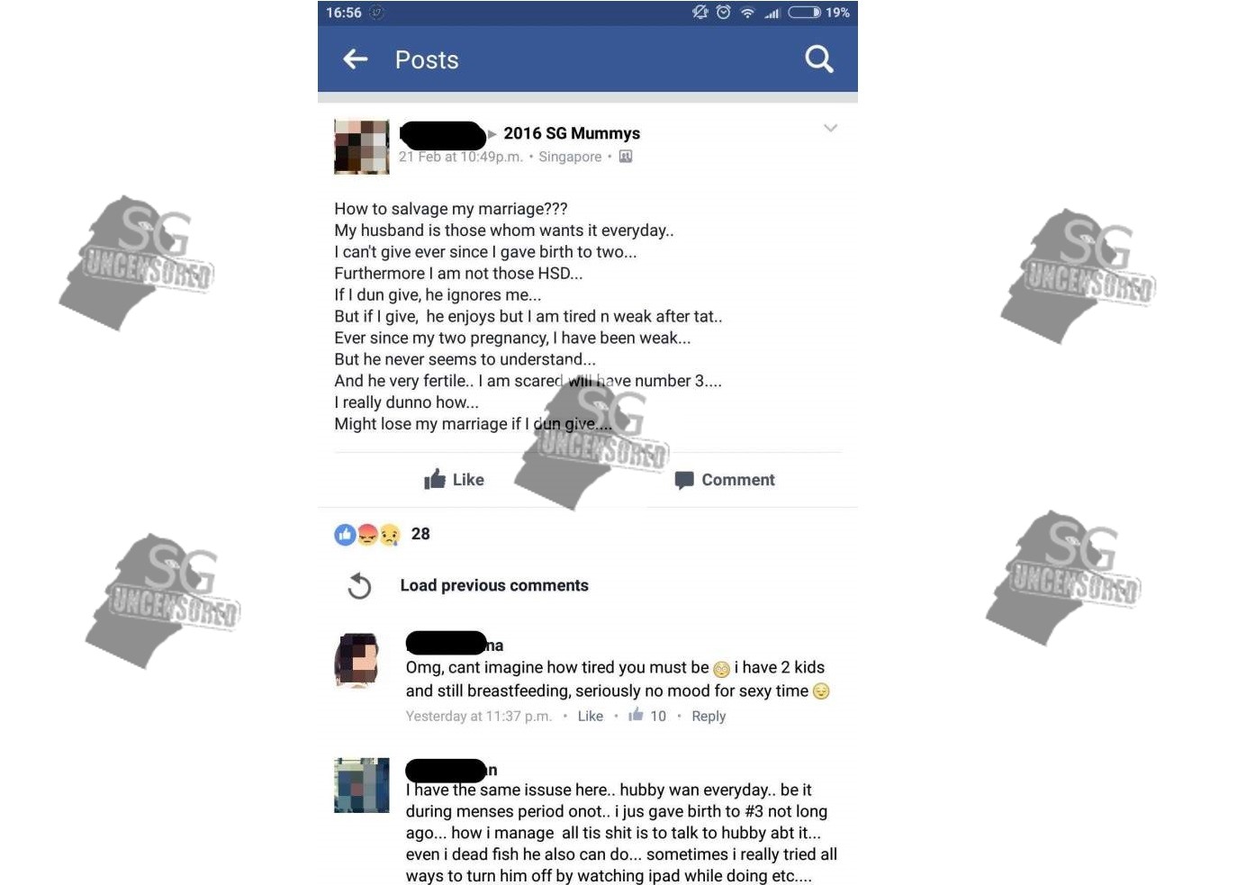 Husband Too h**ny, Wife Cannot Tahan. Scare He Have “Number 3”