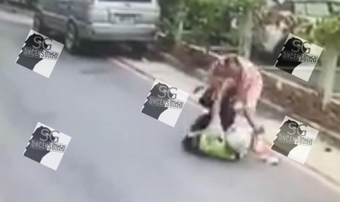 Meanwhile in Taiwan....Unhappy Guy Chop Police With Knife After Getting Issued A Parking Ticket(Video) 