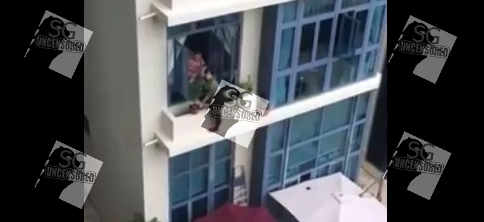 Screw Up Employer Ask Maid To Clean Outside Building(Video)