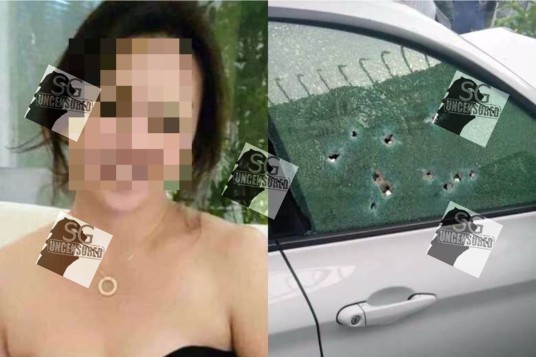 Woman in Penang get gun down after leaving office for 5 mins!!