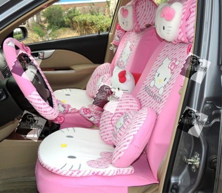My gf decorated my car with hello kitty. My friend think I’m gay!