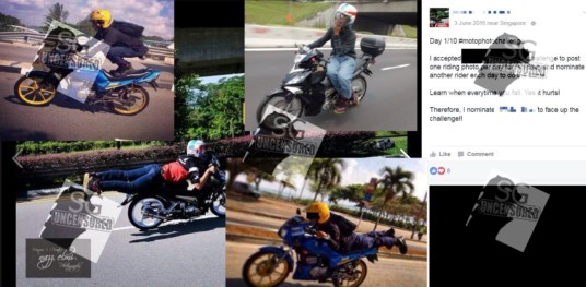 Guy Endangering Traffic By Doing Motorcycle Stunts And Posting On Facebook