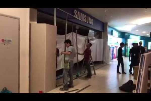 AMK HUB SAMSUNG SHOP CAUGHT FIRE