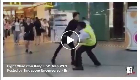 Fight Chao Chu Kang Lot1 Man VS Security Guard(Video)