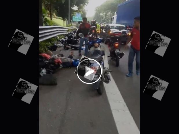 BREAKING NEWS – BKE VAN SEND 7 Motorbikes Flying!! ( GRAPHIC VIDEO HAVE BLOOD)