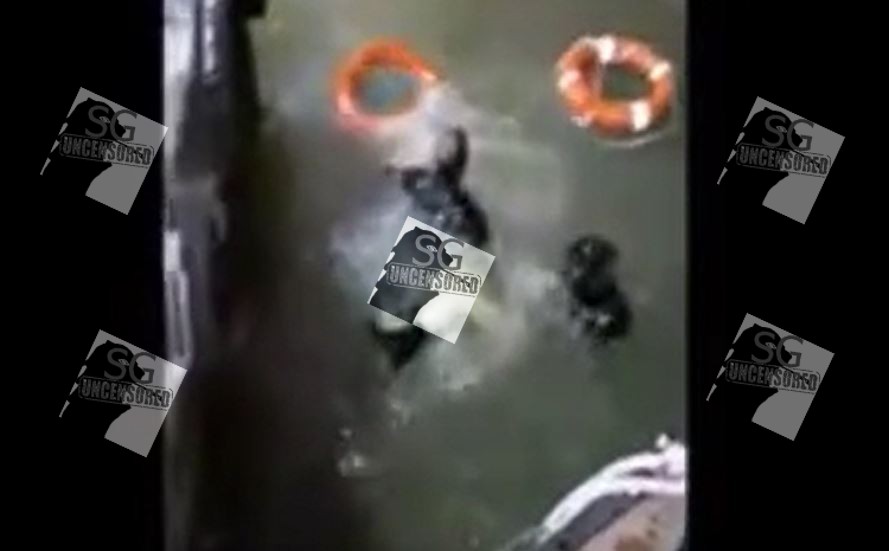 SG Girl Quarreled With Ang Moh Boyfriend Till Jump In Singapore River(VIDEO)