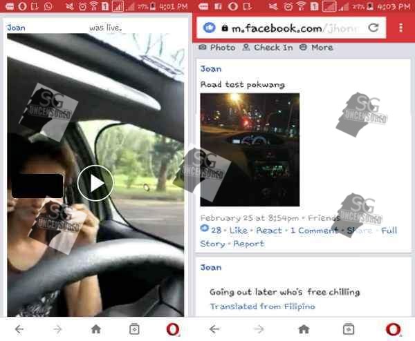 MAID USE BF CAR LEARN DRIVING. DRIVER MIGHT LOSE HIS LICENSE