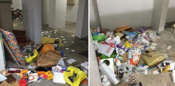 Jurong west void deck or rubbish dump