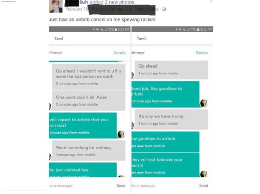 LADY GOTTEN CANCEL BY RACIST HOST ON AIRBNB JUST BECAUSE SHE WAS ASIAN!!