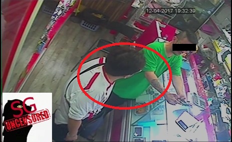 THIEF AT GEYLANG LORONG 18 CAUGHT STEALING HANDPHONE (VIDEO)